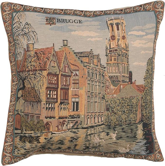 Charlotte Home Furnishings Decorative Throw Pillow Cover 18x18 – European Woven by CCharlotteHomeFurnishings