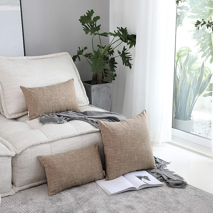 Kevin Textile Throw Cushion Covers Comfortable Faux Linen Pillows Cover - Image 7