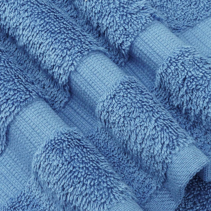 chakir turkish linens 100% cotton 8-piece towel set showing dimensions