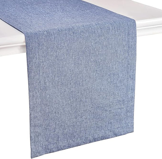 Mebakuk Linen Farmhouse Table Runner Large Burlap Style Soft and Waterproof by MebakukFocusingonHomeLife