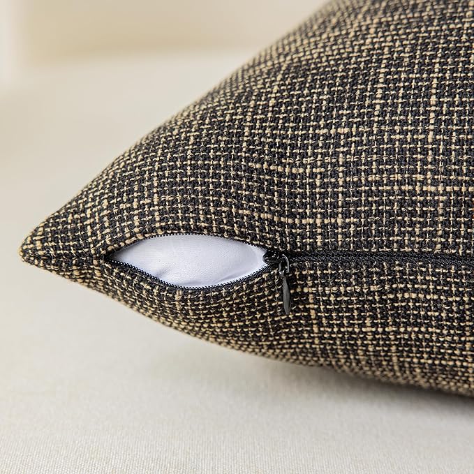Kevin Textile Soft Solid Lined Linen Pillow Cover Durable Pillowcase Fashion - Image 2