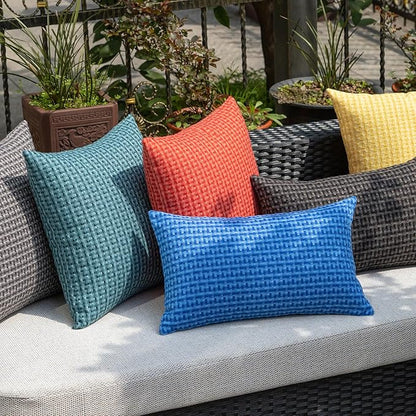 Kevin Textile Outdoor Waterproof Throw Pillow Covers Pack of 2 Farmhouse - Image 7