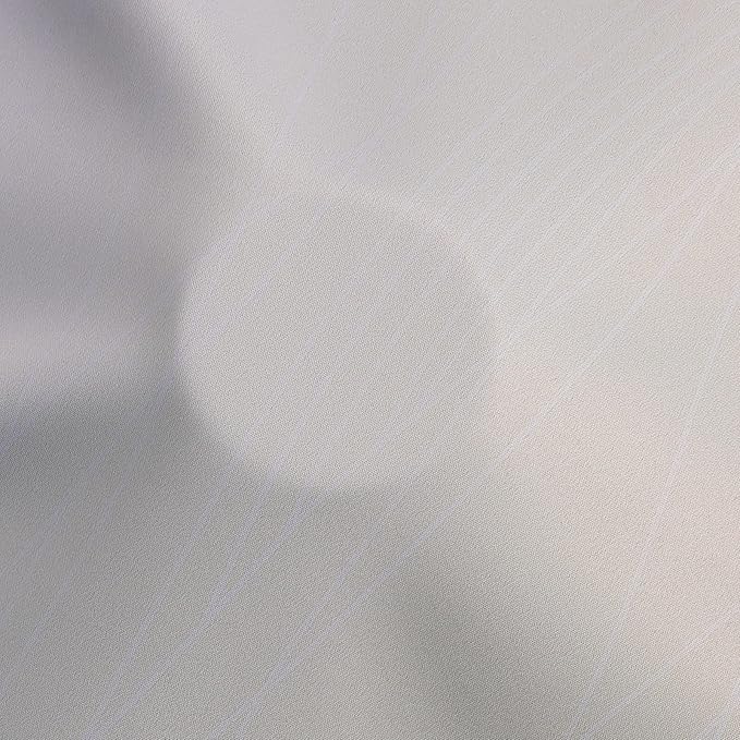 Estelar Textiler Beige and Greyish White Ombre Blackout Curtains 45 Inch Length - Image 8