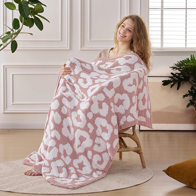 Joiedomi Throw Blanket for Couch Bed Sofa, Knitted Blankets Gifts for Women Mom - Image 3