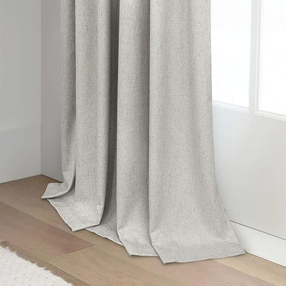 Linen Blackout Curtains 84 Inch Length 2 Panels Set - Image 9