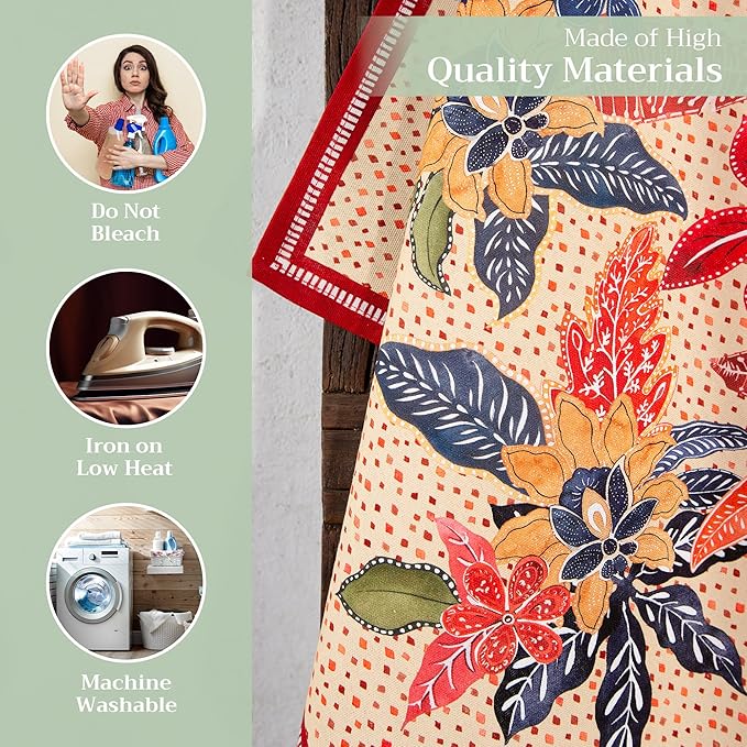 Maison d' Hermine Kitchen Towels Set of 3 100% Cotton 20" x 27.5" Reusable - Image 3
