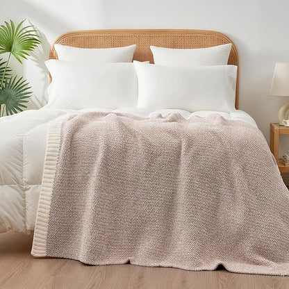 Snuggle Sac Heather Taupe Throw Blanket - Image 6