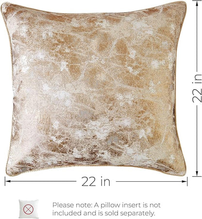 THE-TINOART Gold Jacquard Pillow Cover 22x22 - Image 8