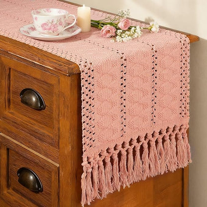 FEXIA Pink Table Runner 72 Inches Long by FEXIA
