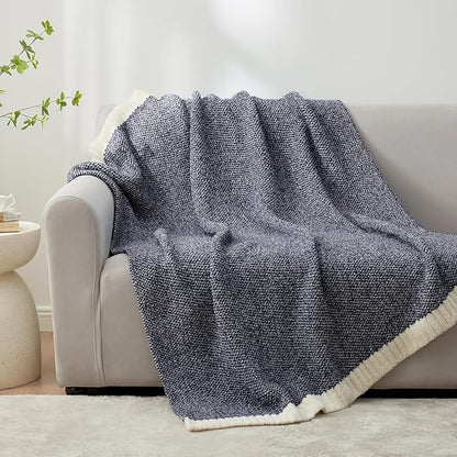 Snuggle Sac Heather Navy Throw Blanket - Image 6