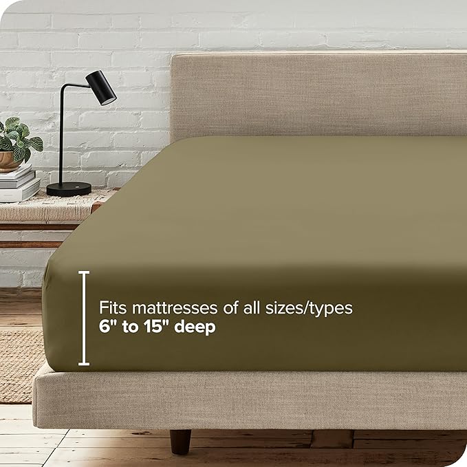 Bare Home Fitted Bottom Sheet King Size - Image 6
