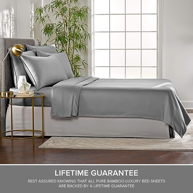 Pure Bamboo Split King Sheets, Genuine 100% Organic Viscose Derived from Bamboo - Image 4