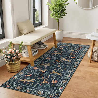 DUKINO 2x5 Rug for Hallway, Washable Kitchen Runner Rug by DUKINO