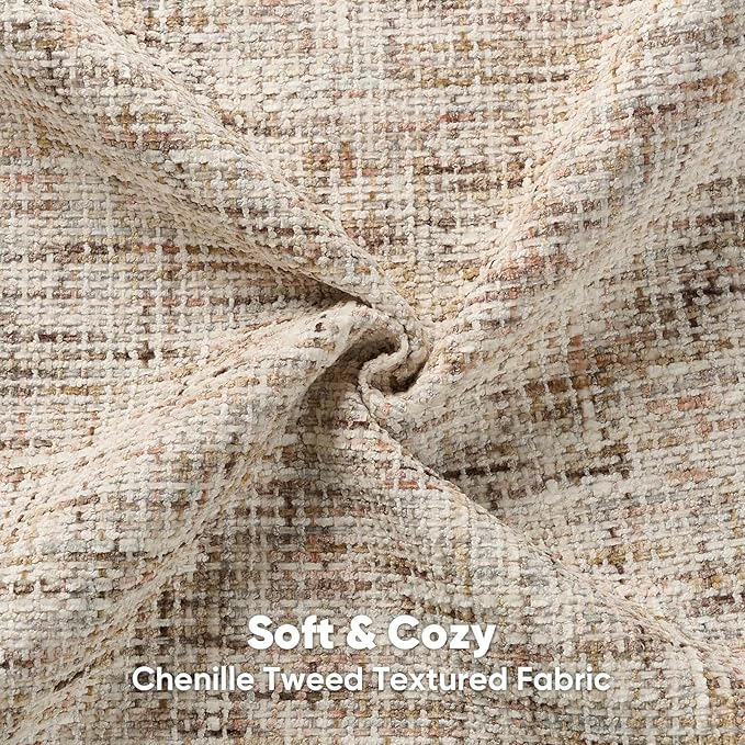 FUTEI Beige Brown Decorative Throw Pillow Covers 20x20 Inch Set of 2, Soft - Image 2