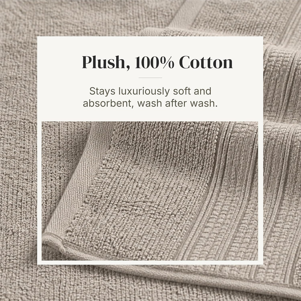 Modern Threads 6 Piece Bath Towel Set – Bathroom Towel Set with 2 Bath Towels...