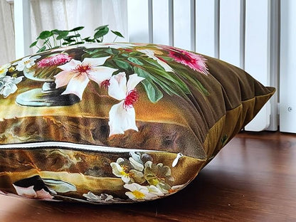 Vintage Floral Bouquet 20x20 Plush Throw Pillow Case, Double-Sided Printed - Image 5