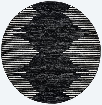 Rugshop Bohemian Stripe Stain Resistant High Traffic Living Room Kitchen - Image 2