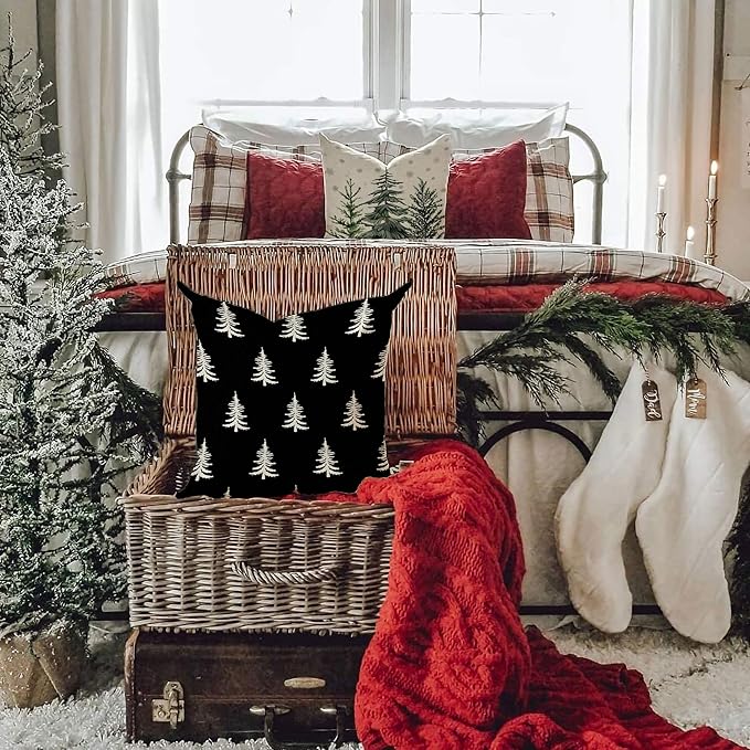 DFXSZ Christmas Pillow Covers 18x18 inch Set of 2 Christmas Tree Decorative - Image 3