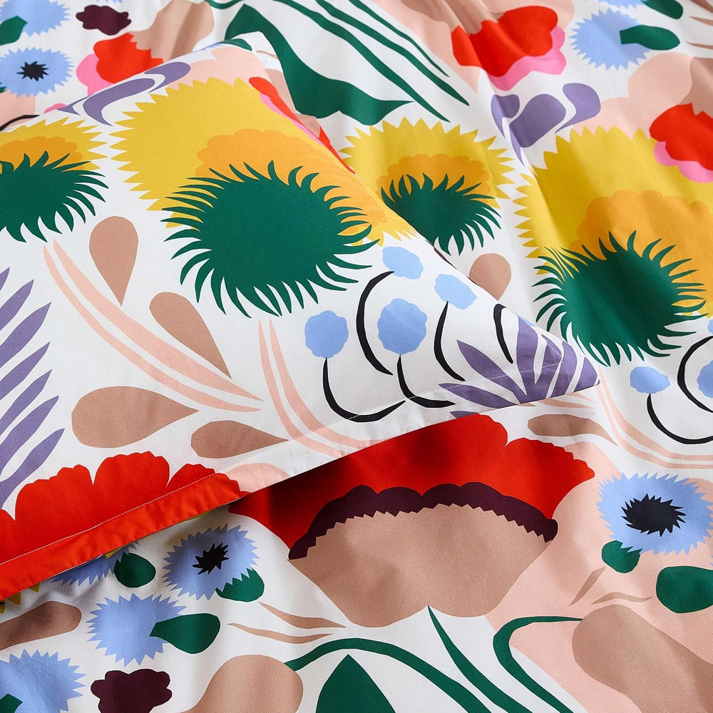 MARIMEKKO - King Duvet Cover Set with Shams, Cotton Percale