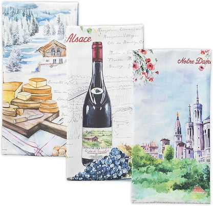 Maison d' Hermine Kitchen Towels Set of 3 100% Cotton 27.50" x 20" Reusable by MaisondHermine
