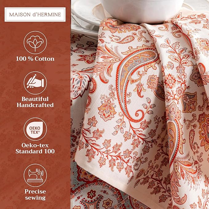 Maison d' Hermine Cloth Napkins Set of 4 100% Cotton - Image 2