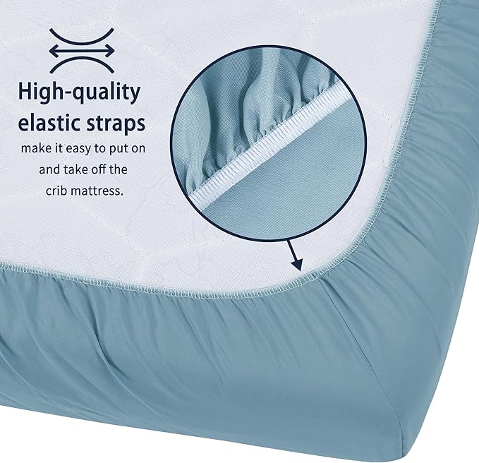 Pack and Play Sheets Fitted, 2 Pack Pack n Play Sheets - Image 4