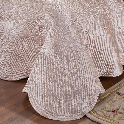 Touch of Class Portia Luxury Bedding | Posh Rose Quartz | Premier Quilted - Image 4