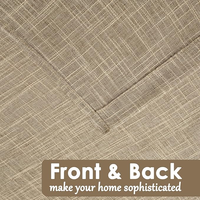 Beda Home Tassel Linen Textured Swag Valances - Image 4