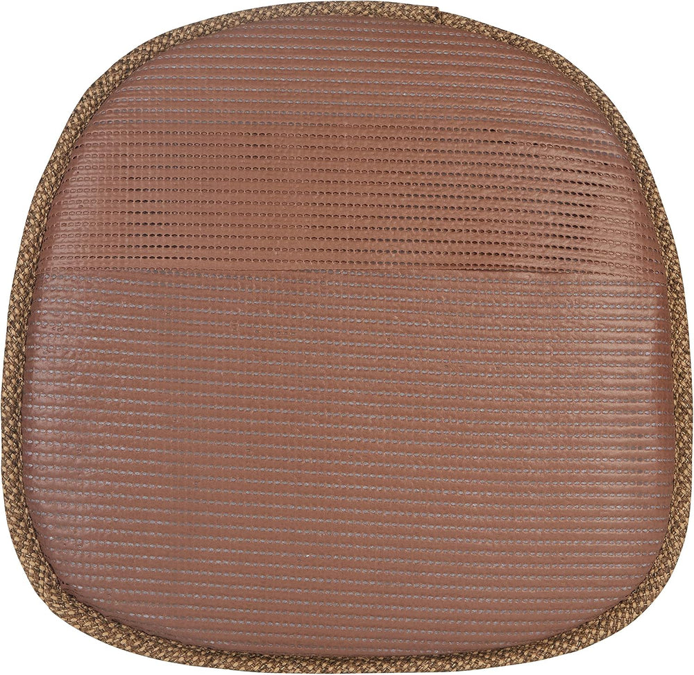Klear Vu Gripper Non-Slip Mid Century Modern Shell Chair Cushion, Assembled i...