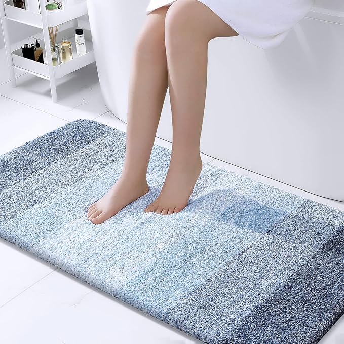 OLANLY Bathroom Runner Rugs 44x24, Extra Soft Absorbent Microfiber Bath Rugs by OLANLY