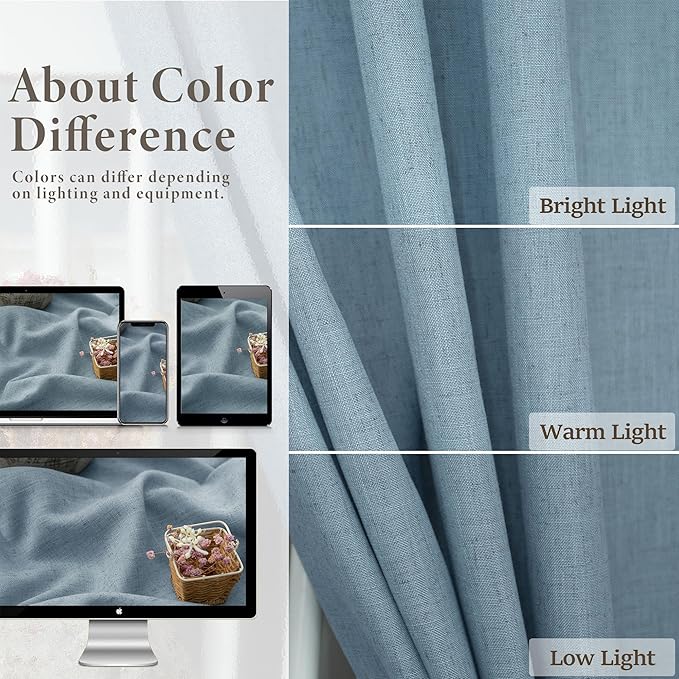 Extra Long Curtains for Living Room Patio Sliding Glass Door 120 Inch Length - Image 3