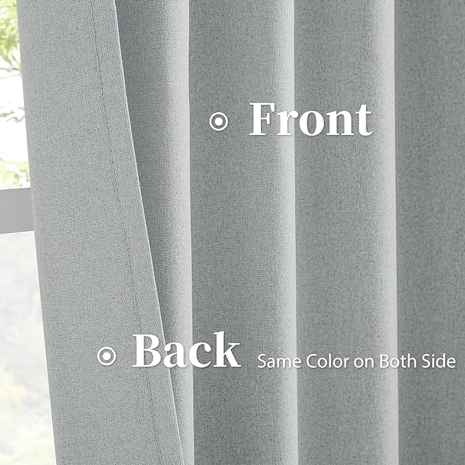 Thermal Insulated 100% Blackout Curtains 126 Inch Long - Image 4