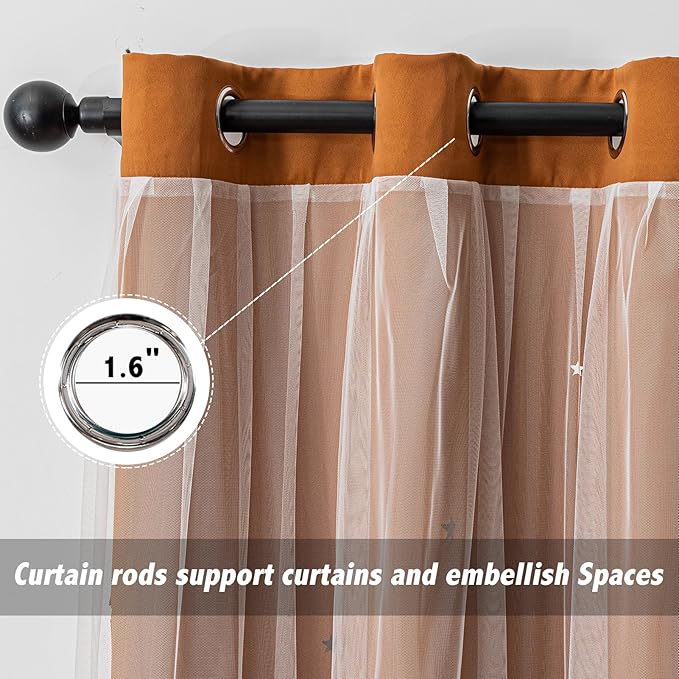indistar Star Cutout Kids Window Blackout Curtains - Image 4