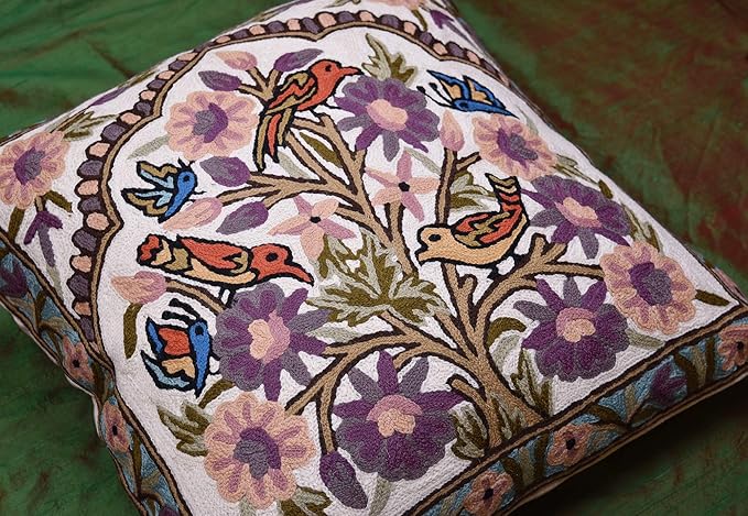 Tree of Life Pillow Cover Lavender Floral Pillowcase Botanical Flower Pillows - Image 8