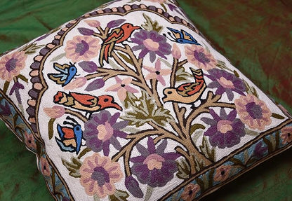 Tree of Life Pillow Cover Lavender Floral Pillowcase Botanical Flower Pillows - Image 8