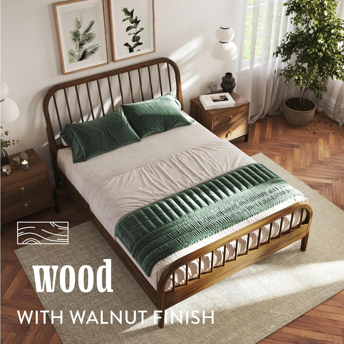 dg casa wesley solid wood full size bed, package contents