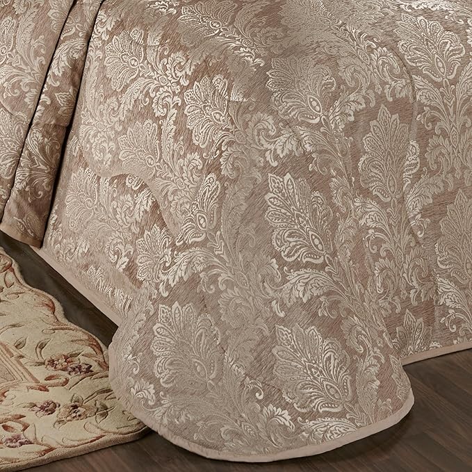 Touch of Class Camelot Luxury Bedding | Neutral Almond | Matte Satin Damask on - Image 4