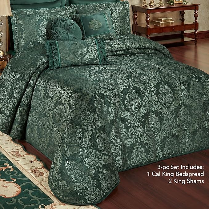 Touch of Class Camelot Luxury Bedding | Striking Emerald Green | Matte Satin - Image 2