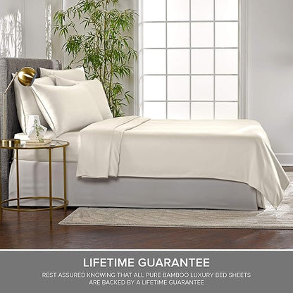 Pure Bamboo Twin XL Sheets, Genuine 100% Organic Viscose Derived from Bamboo - Image 4