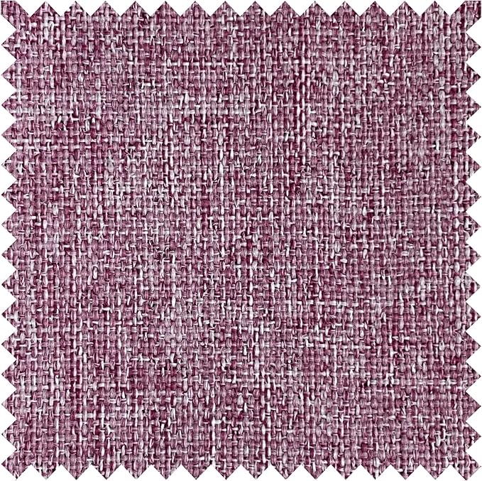 Macochico Pinch Pleated 100% Blackout Curtains Lilac Linen Curtains - Image 7