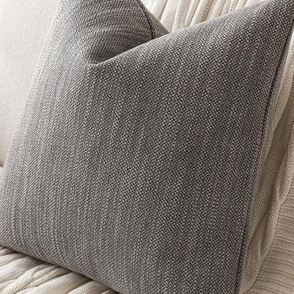 Foindtower Set of 2 Decorative Textured Burlap Linen Throw Pillow Covers - Image 3