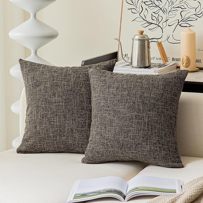 Kevin Textile 2 Packs Decorative Square Pillows Cover Outdoor Throw Pillows by KevinTextile