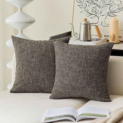 Kevin Textile 2 Packs Decorative Square Pillows Cover Outdoor Throw Pillows by KevinTextile