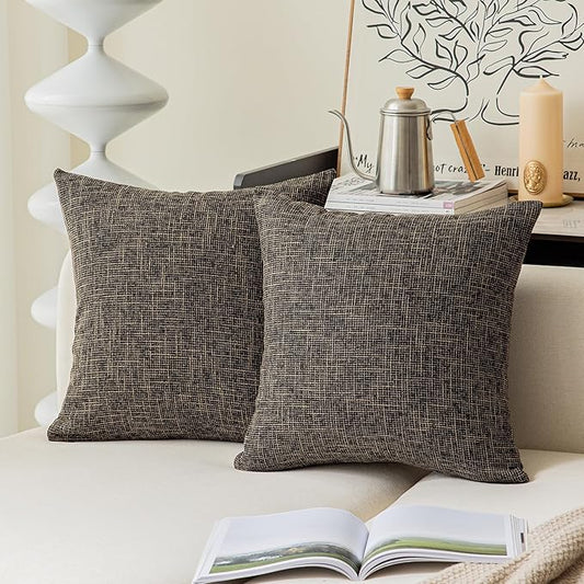 Kevin Textile 2 Packs Decorative Square Pillows Cover Outdoor Throw Pillows by KevinTextile