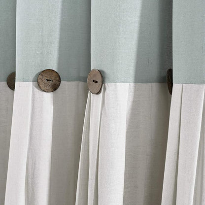 Lush Decor Linen Button Window Curtain Panel - Image 3