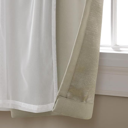 TOWN & COUNTRY LUXE Talia Double Layer Indoor Curtains, Sheer and Room - Image 3