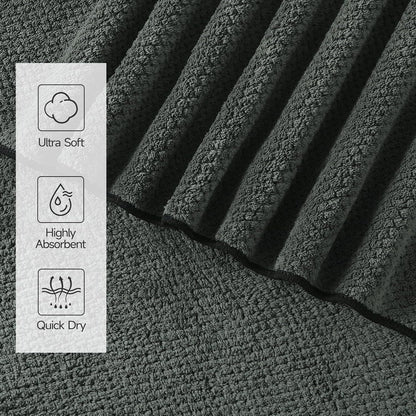 redkiss soft 6 piece bath towels set, 2, side view