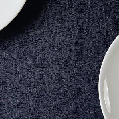 maxmill Faux Linen Texture Tablecloth Stain Resistant Waterproof Wrinkle - Image 9