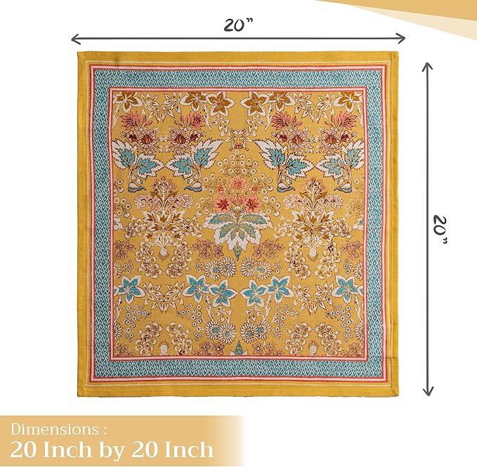 Maison d' Hermine Cloth Napkins Set of 4 100% Cotton Everyday Reusable Square - Image 4