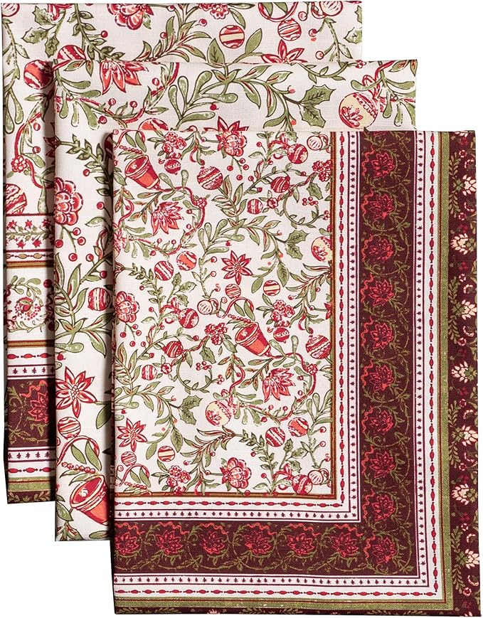 Maison d' Hermine Kitchen Towels Set of 3 100% Cotton 20" x 27.5" Reusable by MaisondHermine